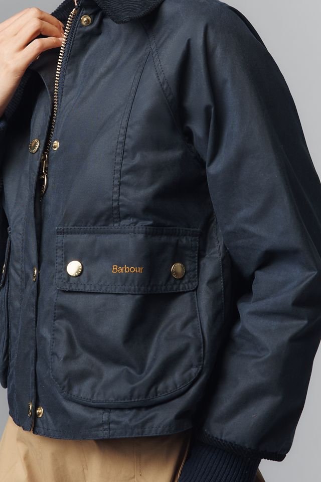 Barbour Beadnell Crop Waxed Cotton Jacket #3