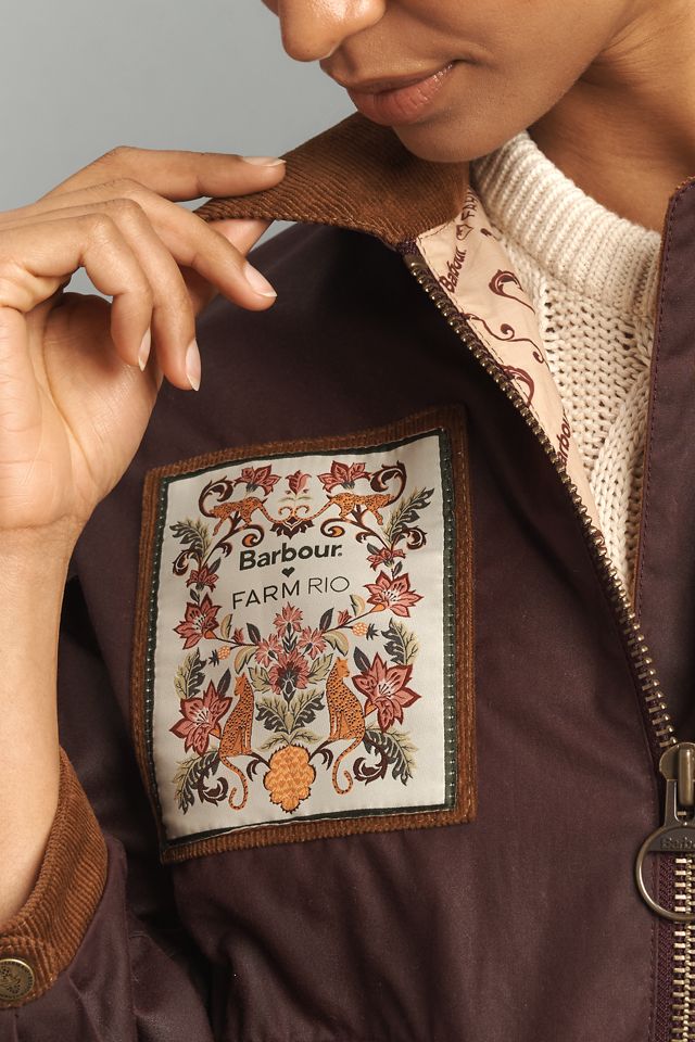 Barbour x Farm Rio Thais Waxed Jacket #3