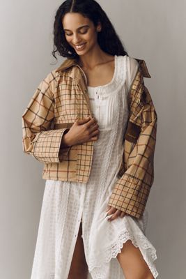 Piped Sherpa Jacket | Anthropologie