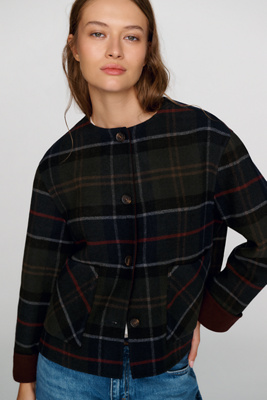 Barbour Marlow Wool Blend Overshirt by Anthropologie