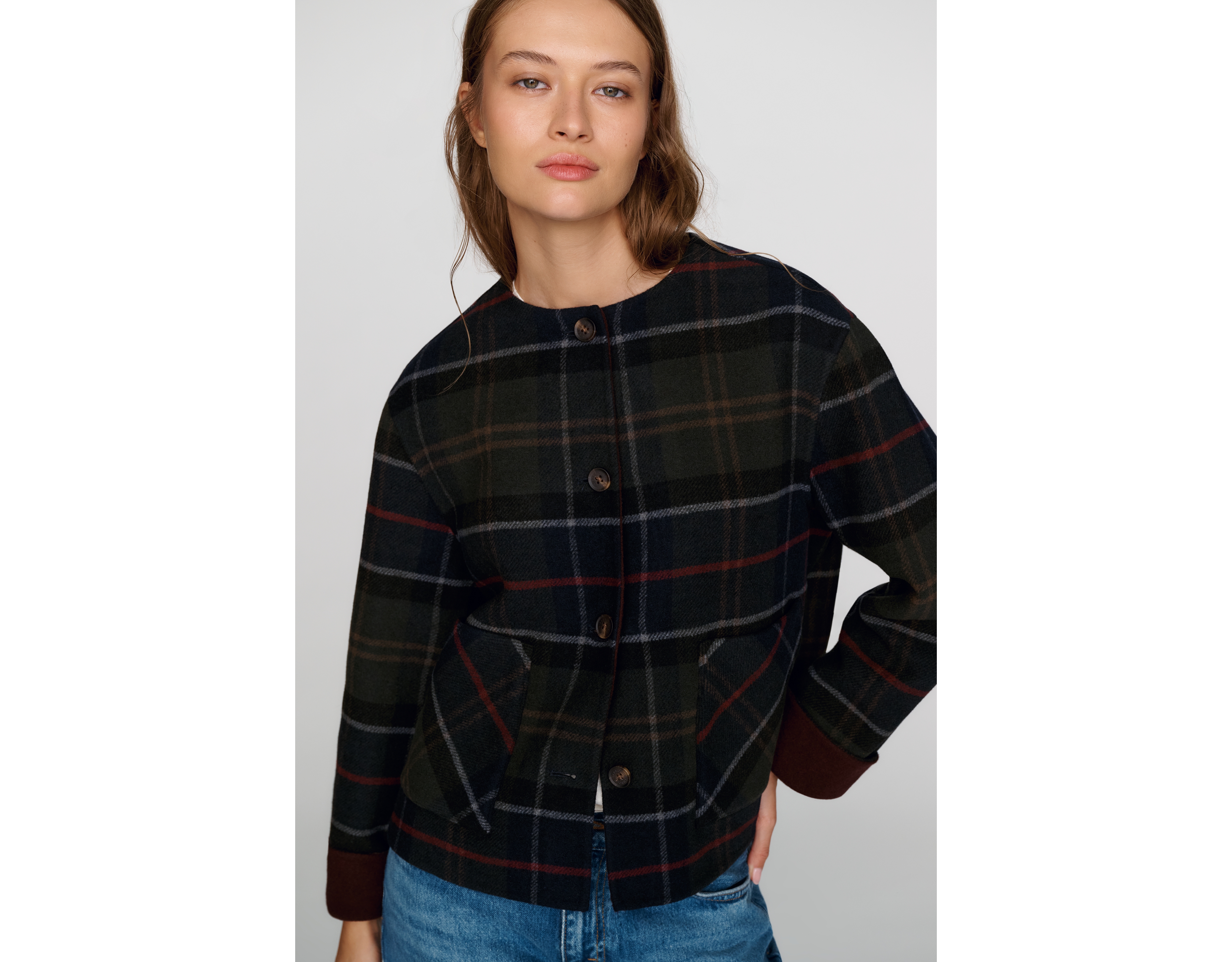 Barbour Marlow Wool Blend Overshirt