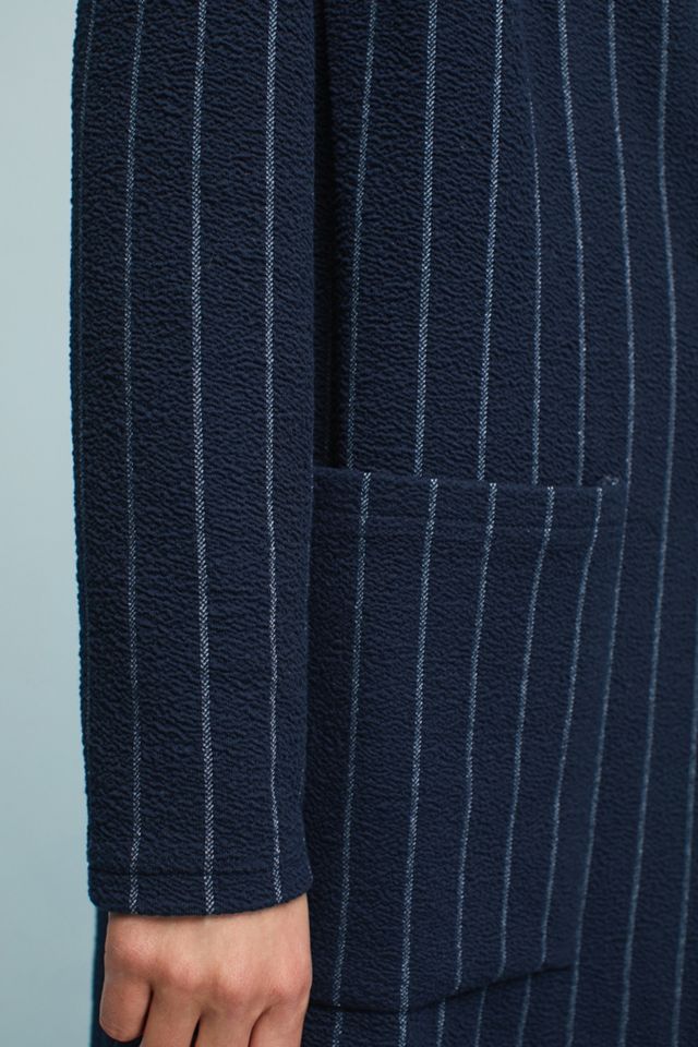 Pinstripe Longline Jacket #2