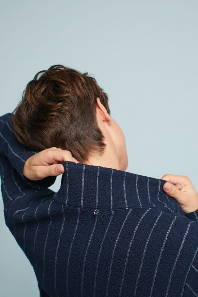 Pinstripe Longline Jacket #5