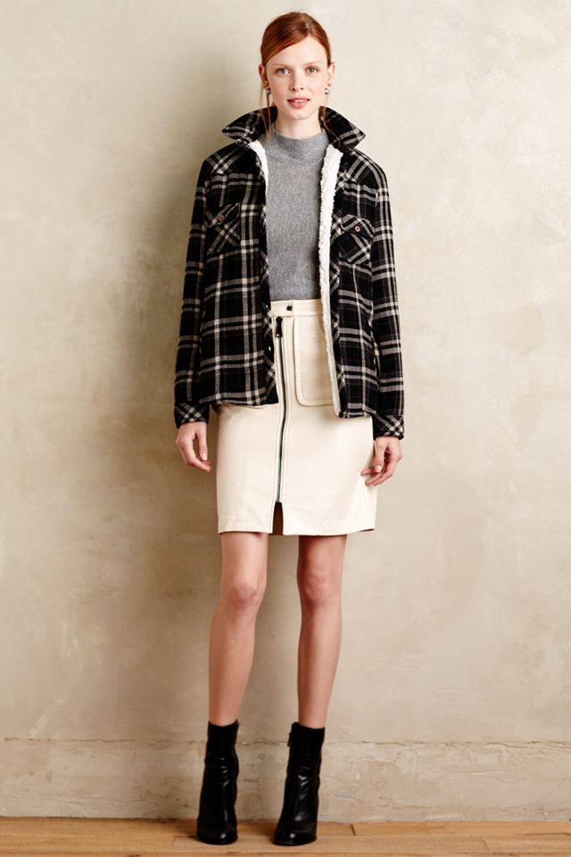 Plaid Sherpa Jacket