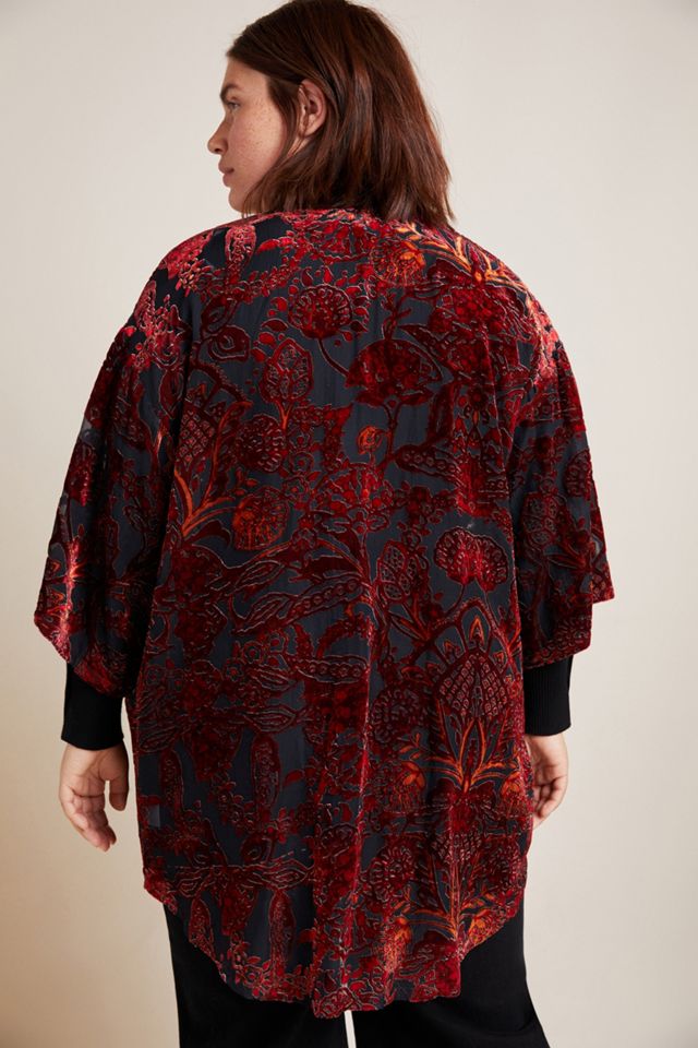 Wisteria Velvet Plus Kimono #1