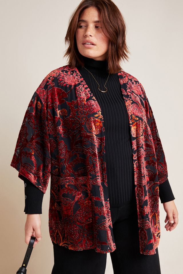 Wisteria Velvet Plus Kimono #3
