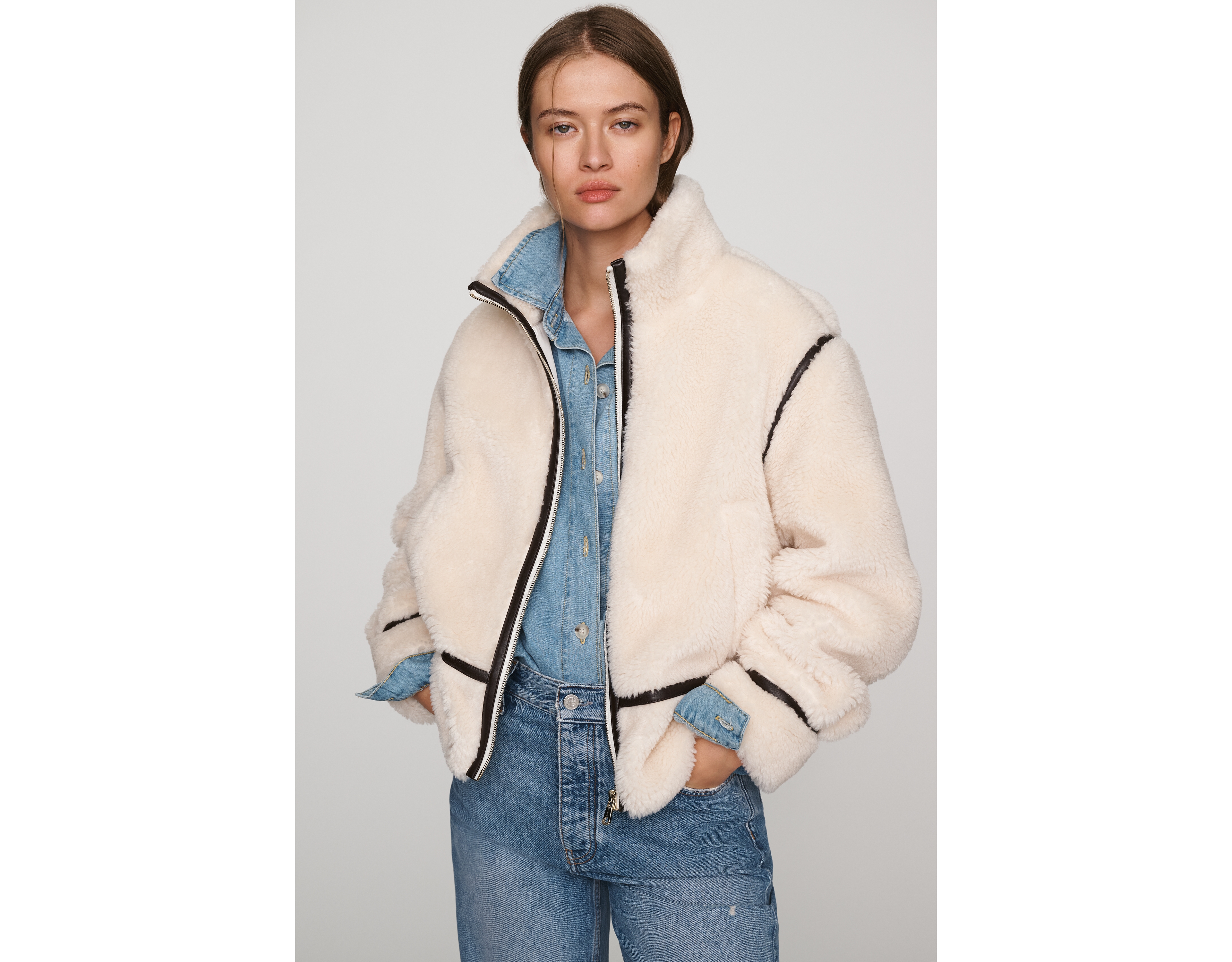Bernardo Sherpa Fleece Jacket