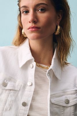 Dl 1961 Vika Classic Denim Jacket In Milk In White