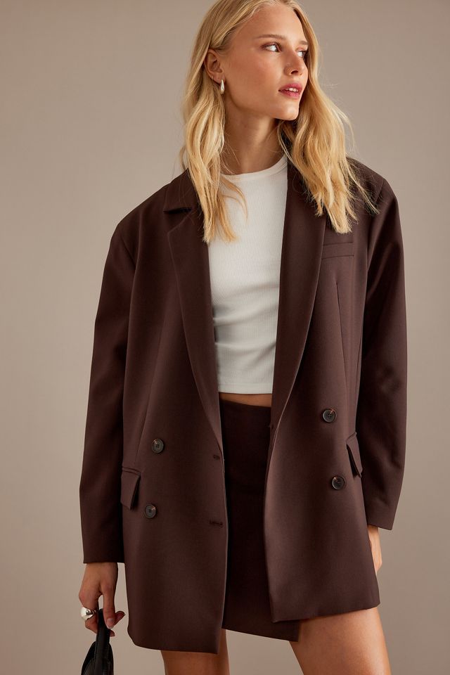Oversized Double-Breasted Blazer #5