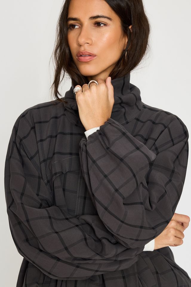 By Anthropologie Karierte Bomberjacke #3