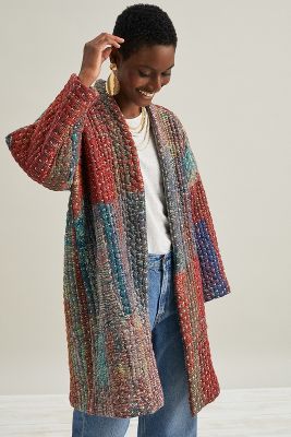 anthropologie quilted kimono