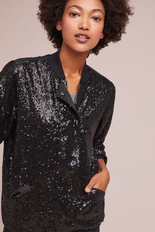 Space Sequined Bomber Jacket #5