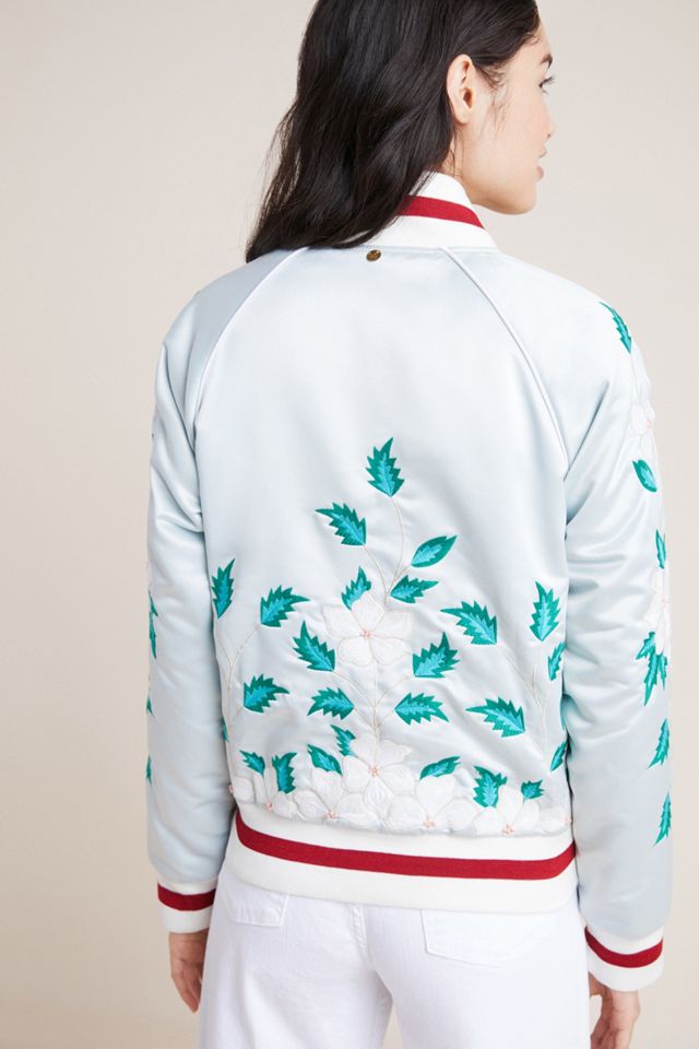 Antik Batik Embroidered Bomber Jacket #1