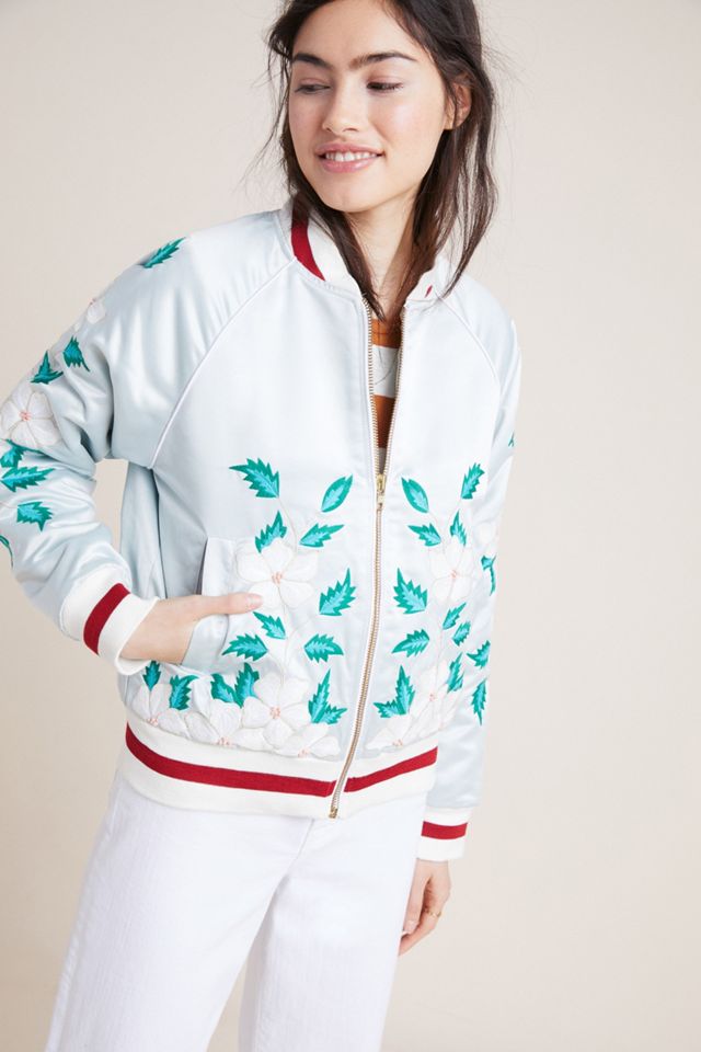 Antik Batik Embroidered Bomber Jacket #2