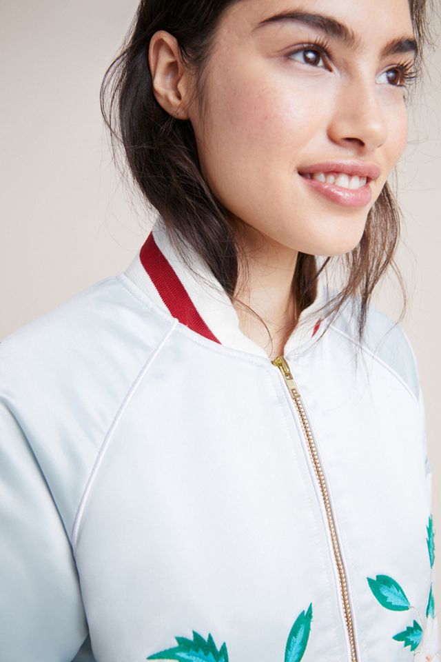 Antik Batik Embroidered Bomber Jacket #4