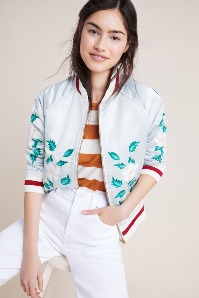 Antik Batik Embroidered Bomber Jacket