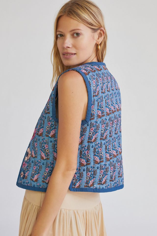 Quilted Floral Vest #1