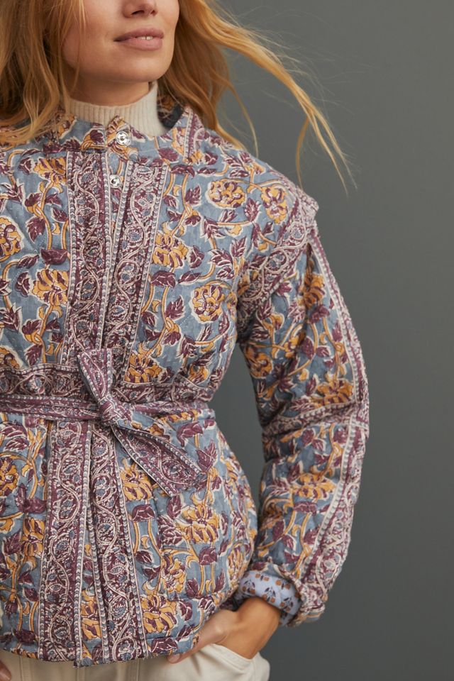 Vineyard Quilted Jacquard Jacket | Anthropologie