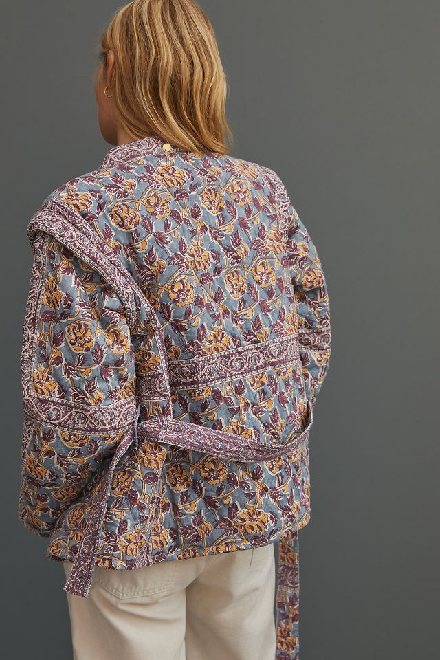 Vineyard Quilted Jacquard Jacket | Anthropologie