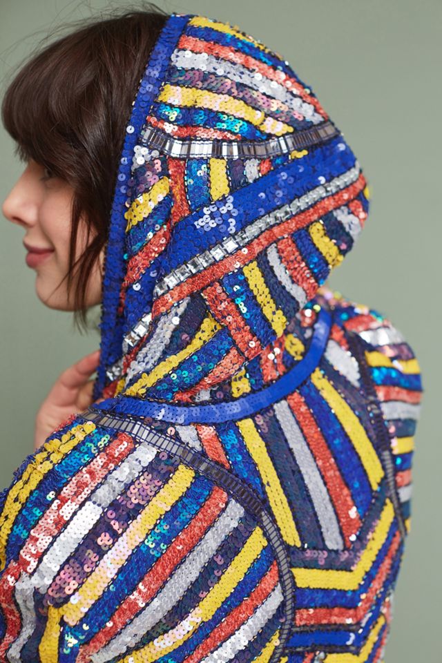 Bronwyn Sequin Hooded Jacket #1