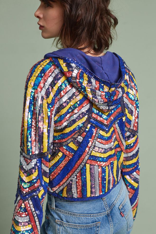 Bronwyn Sequin Hooded Jacket #3