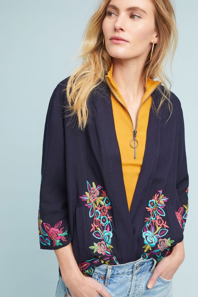 Anthropologie shop embroidered jacket