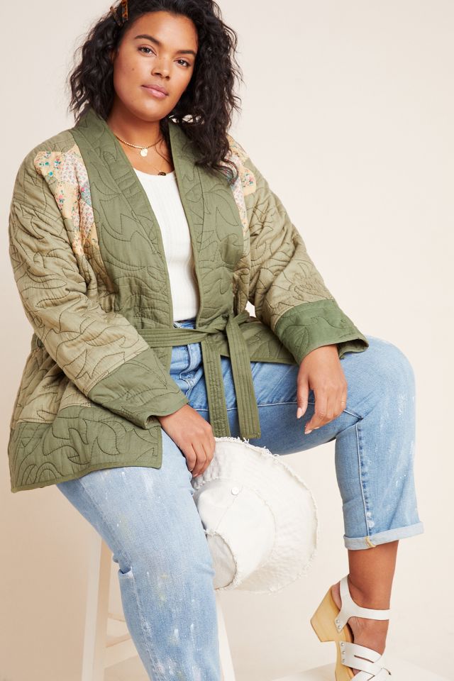 Anthropologie quilted hot sale kimono jacket