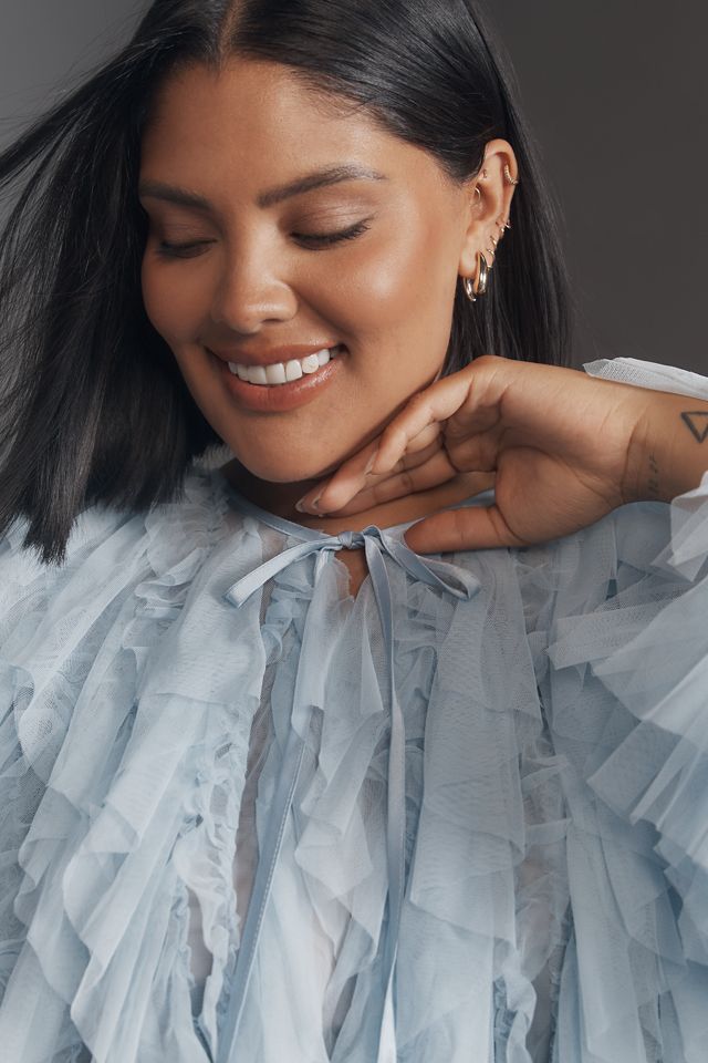 By Anthropologie Tulle Bomber Jacket #5