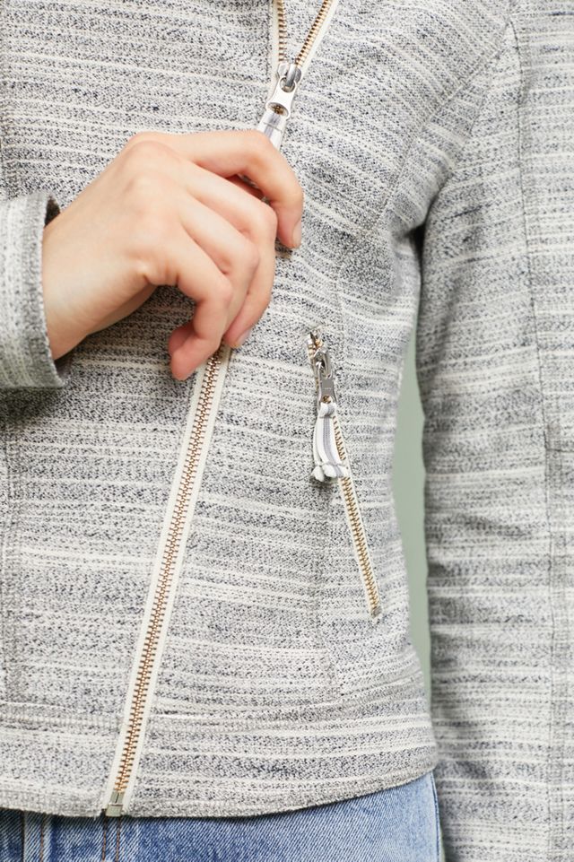 Caitlin Knit Moto Jacket #1