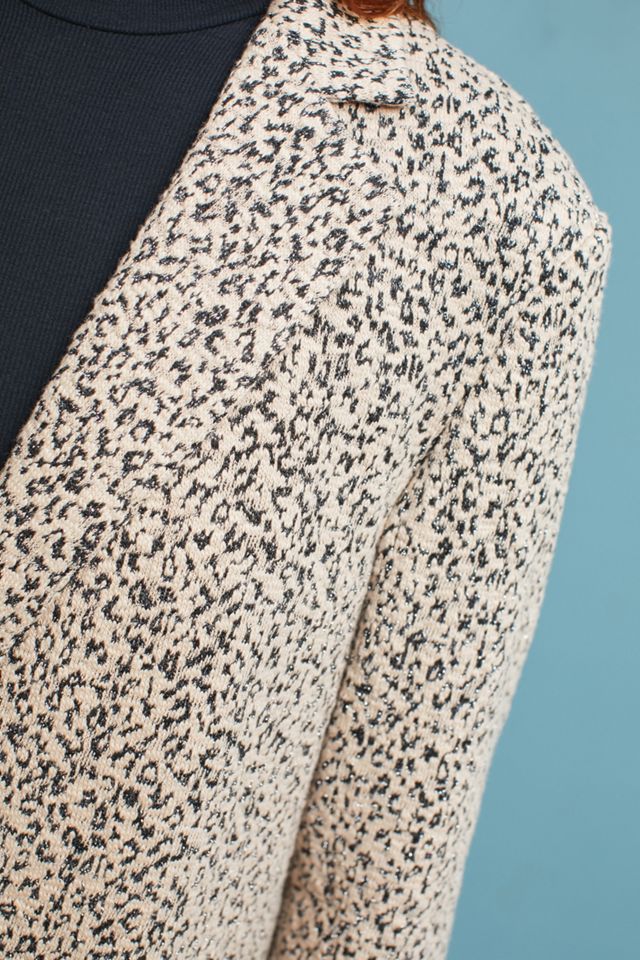Leopard Knit Blazer #1