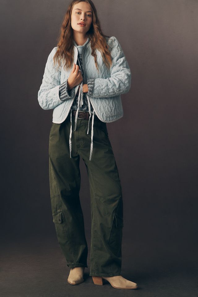 Forever That Girl Quilted Velvet Tie-Front Jacket #1