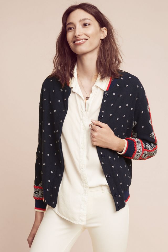 Onrelsa Embroidered Bomber #1