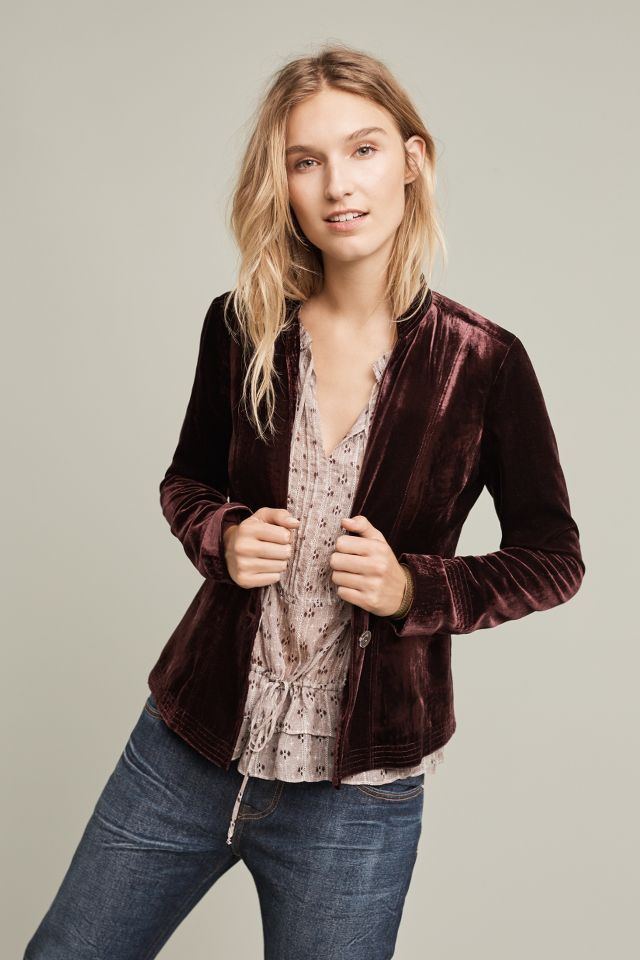 Natalia Velvet Jacket | Anthropologie