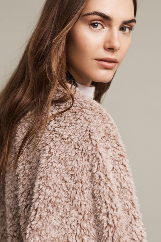 Reversible Sherpa Buttondown Poncho #1