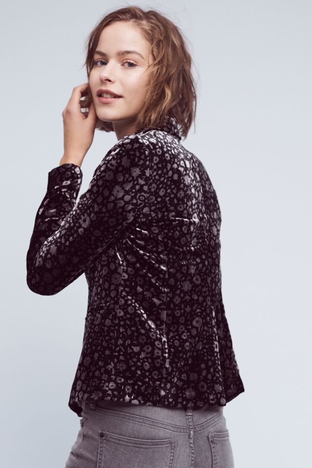 Lumi Velvet Jacket, Black #3