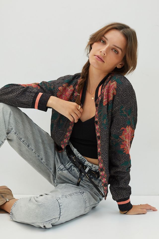 Embroidered Flower Field Single-Breasted Jacket - Ready-to-Wear 1AB4ZS