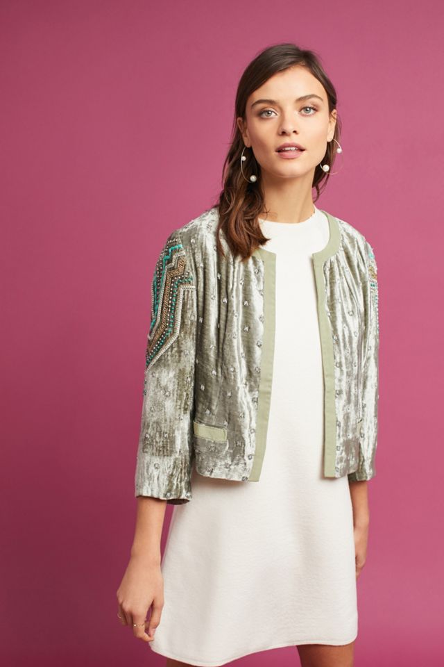Embellished Velvet Jacket #1