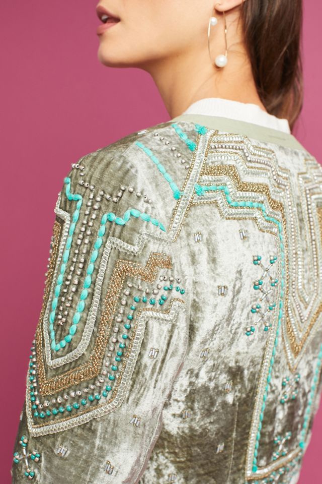 Embellished Velvet Jacket #3