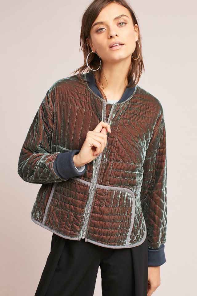 Anthropologie velvet outlet jacket