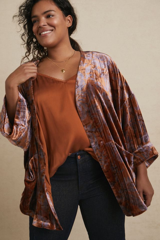 Esme Velvet Kimono Jacket #3