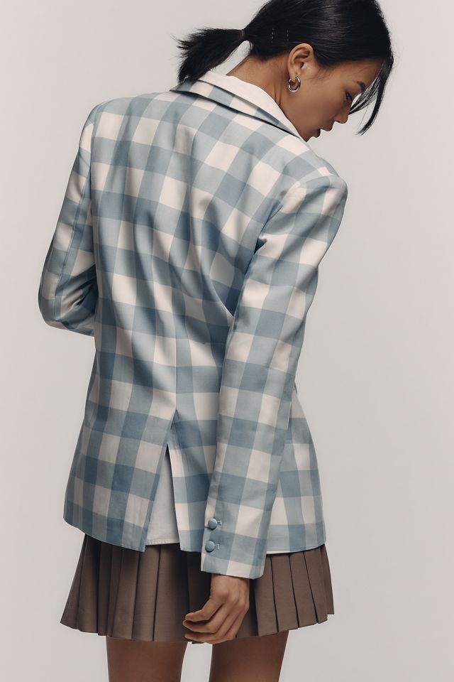 English Factory Gingham Blazer #2
