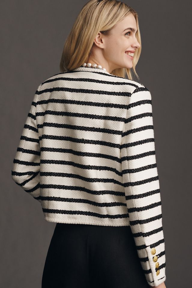 English Factory Stripe Tweed Lady Jacket #1