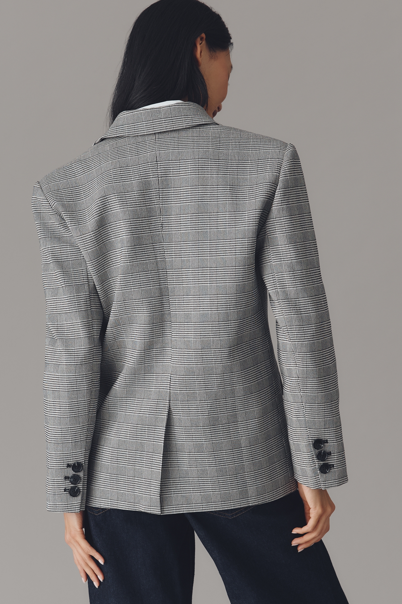 Endless Rose Oversized Plaid Blazer