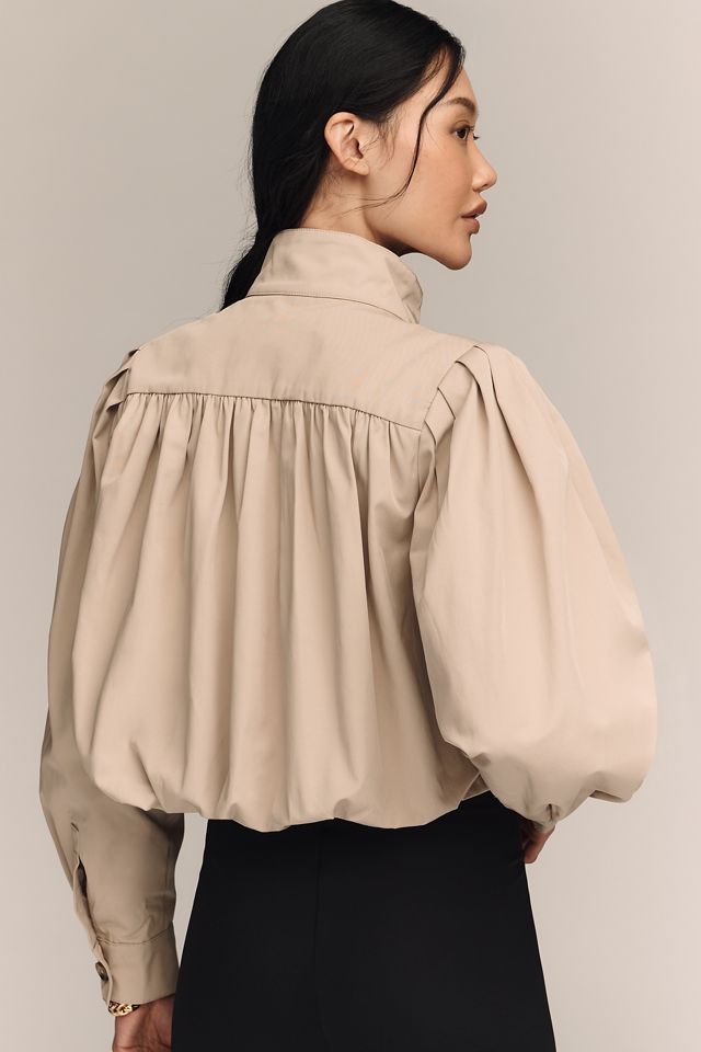 English Factory Shirred Trench Jacket #1
