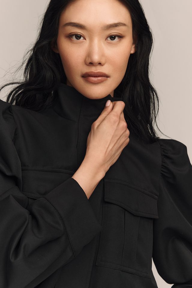English Factory Technical Drawstring Bomber Jacket | Anthropologie