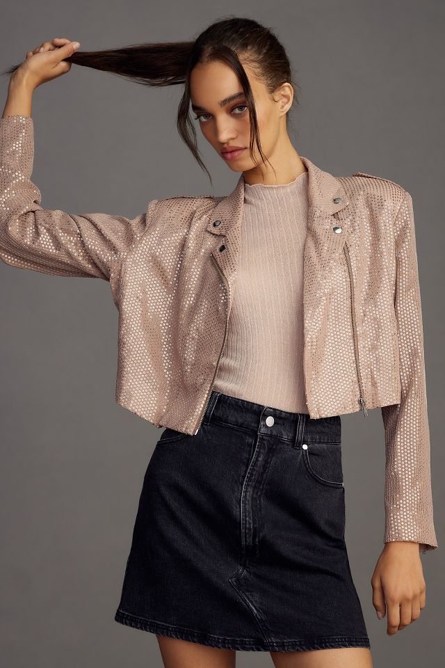 Anthropologie sequin clearance jacket