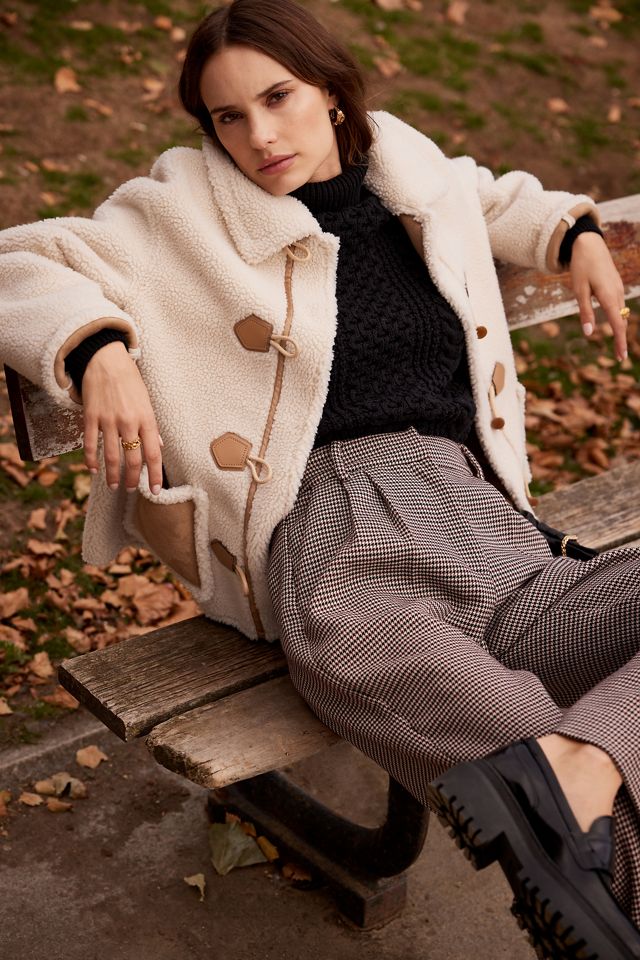 Faux Suede Sherpa Jacket #12