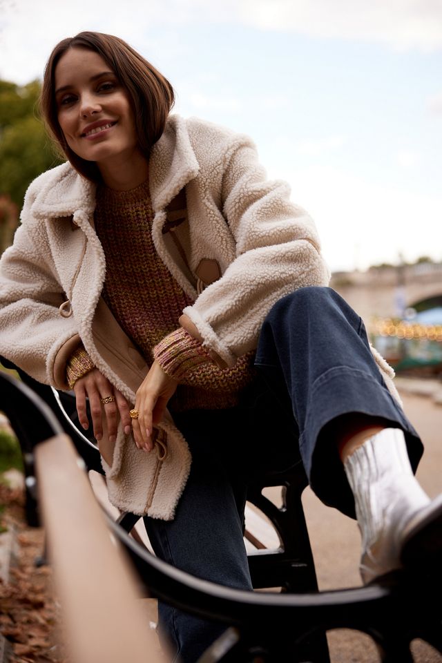 Faux Suede Sherpa Jacket #15