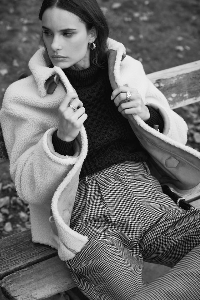 Faux Suede Sherpa Jacket #17