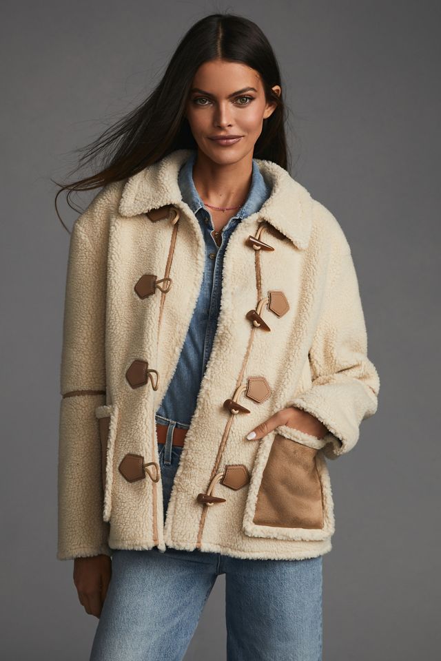 Faux Suede Sherpa Jacket #1